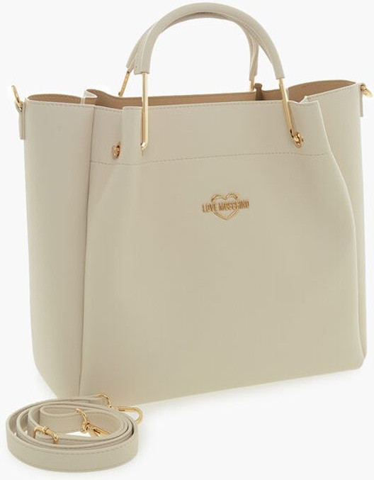 Сумка-тоут Moschino LOVE из искусственной кожи с золотым логотипом