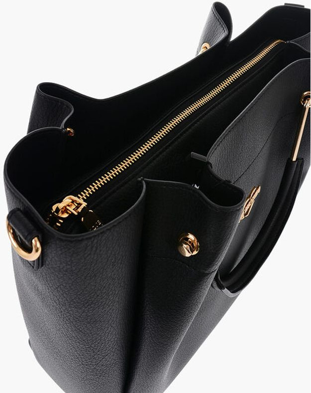 Сумка Moschino LOVE Тоут из искусственной кожи с золотистым логотипом