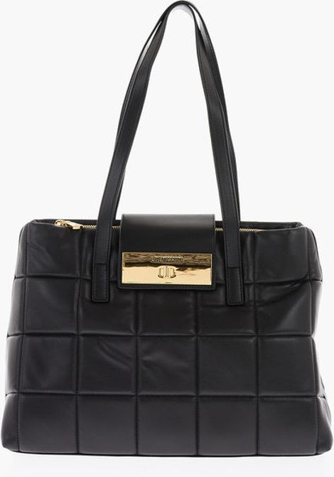 Tote Bag Moschino LOVE Sun'iy charm yaltiroq