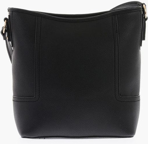 Moschino LOVE Tote Bag Faux Leather Textured Tote Bag with Embossed Logo