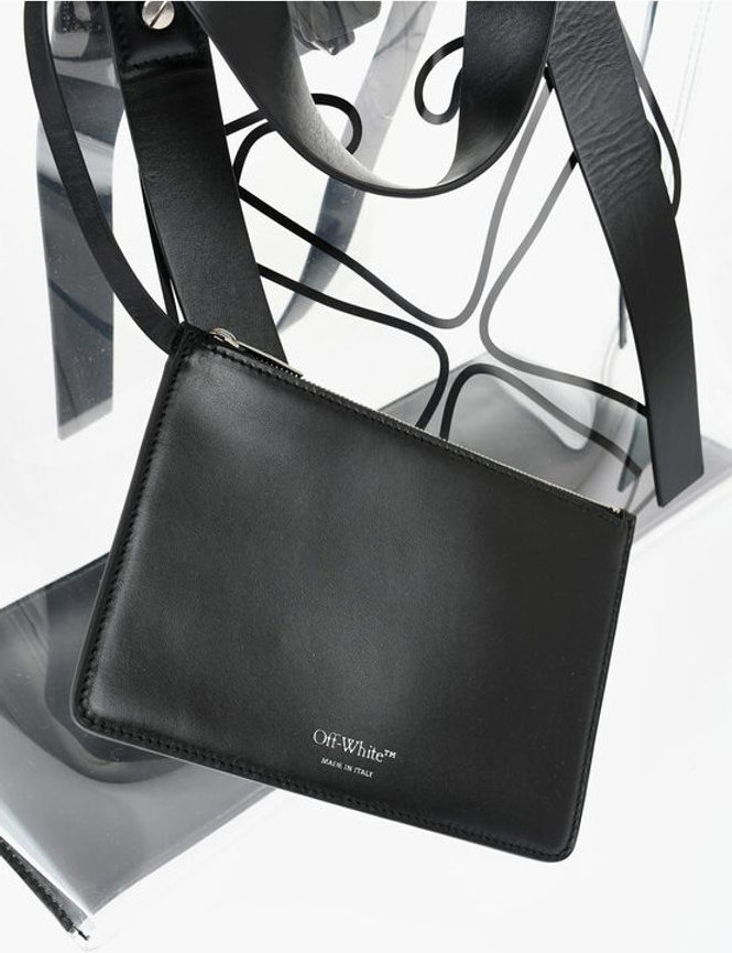 Tote Bag Off-White See-Through Pvc Tote Bag with Leather Details