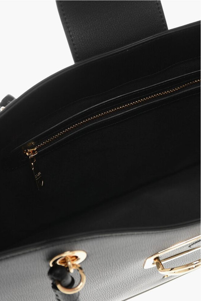 Tote Bag Moschino Faux Leather Tote Bag with Golden Closure