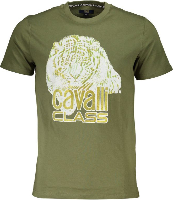 Cavalli Class yashil paxta futbolka