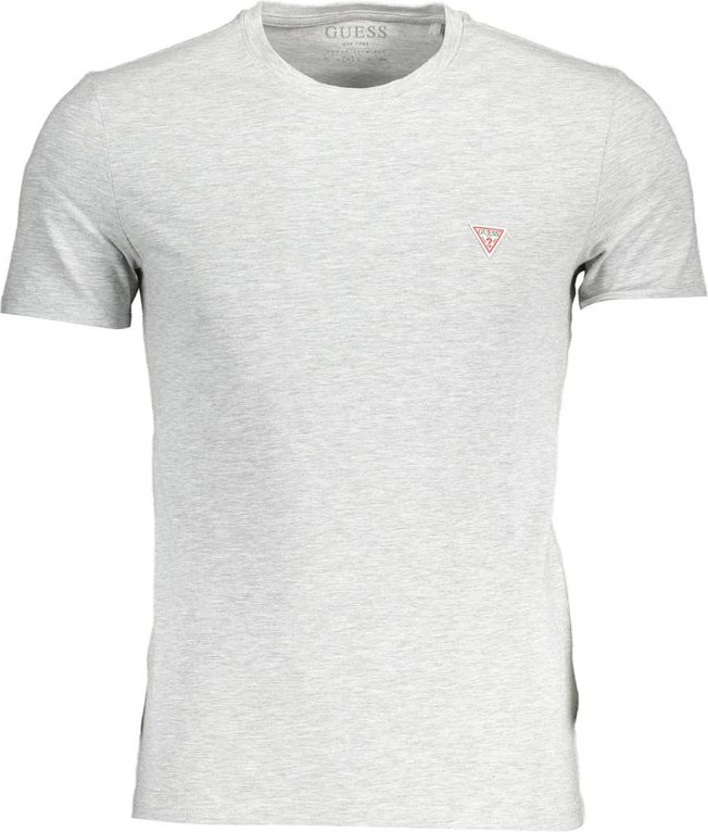 Gray Cotton Men T-Shirt Guess Shoes