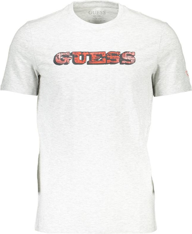 Футболка Guess Shoes Серая Хлопок Мужская