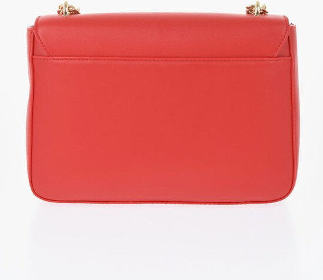 Shoulder Bag Moschino LOVE Faux Leather Shoulder Bag with Golden Details
