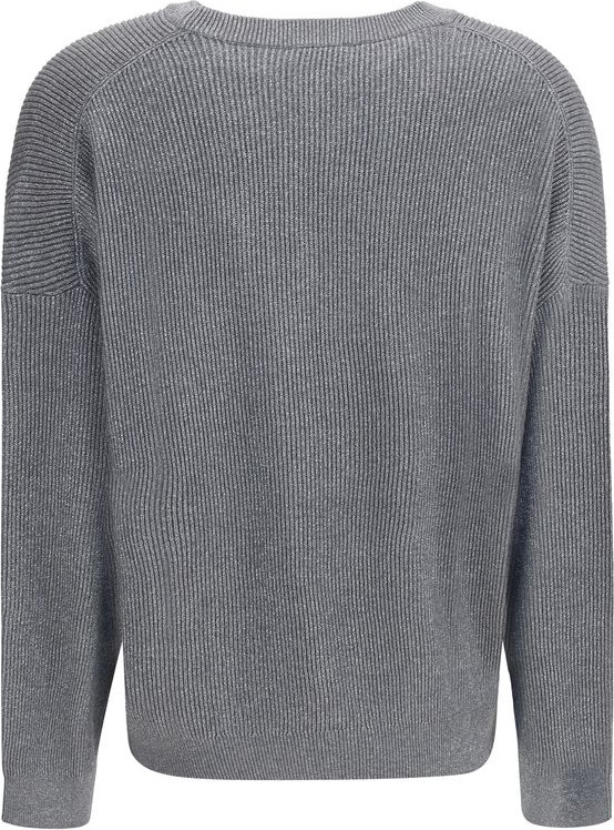 Gray Cotton Sweatshirt - Brunello Cucinelli