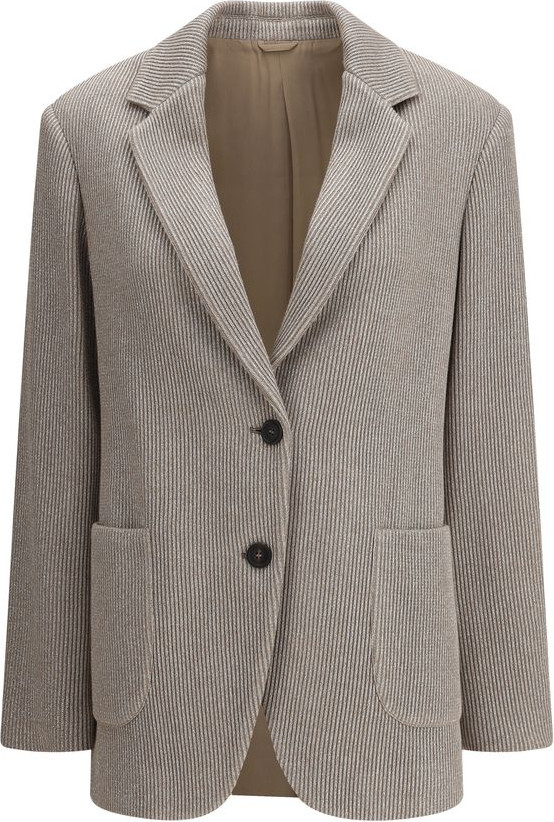 Золотое хлопковое пальто Brunello Cucinelli