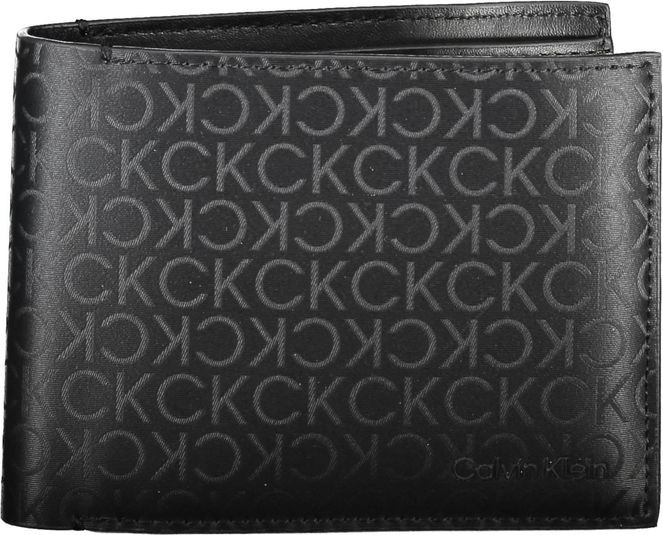 Calvin Klein Qora Poliester Erkaklar uchun hamyon