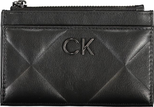 Кошелек Calvin Klein Элегантный Черный Кошелек на Молнии с Контрастной Отделкой