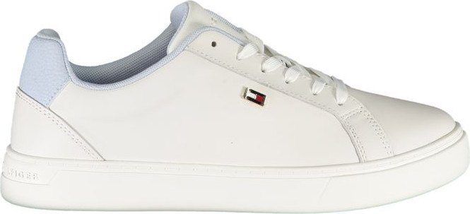 White Polyester Sneaker Tommy Hilfiger Collection