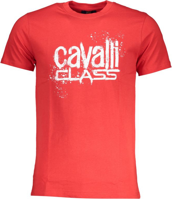 Red Cotton T-Shirt cavalli CLASS