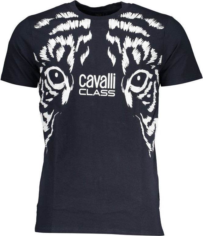 T-shirt cavalli CLASS Moviy paxta