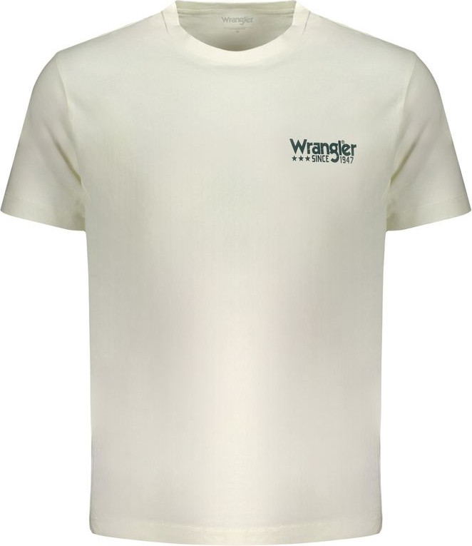 Белая хлопковая футболка Wrangler