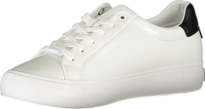 White Polyester Sneaker Calvin Klein