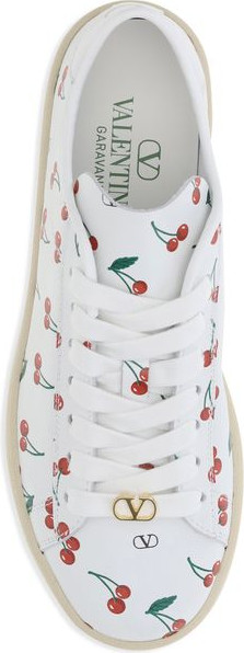 White Calf Leather Sneakers Valentino Garavani