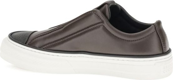 Черные низкие кеды из резины Brunello Cucinelli