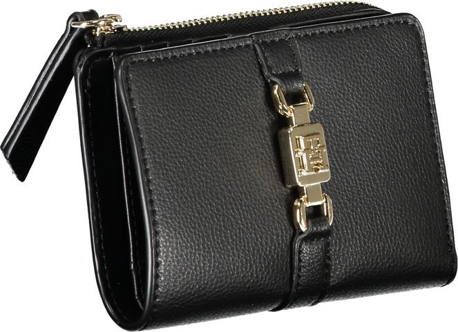 Кошелек Tommy Hilfiger Sleek Black Застежка-молния с отделением для монет
