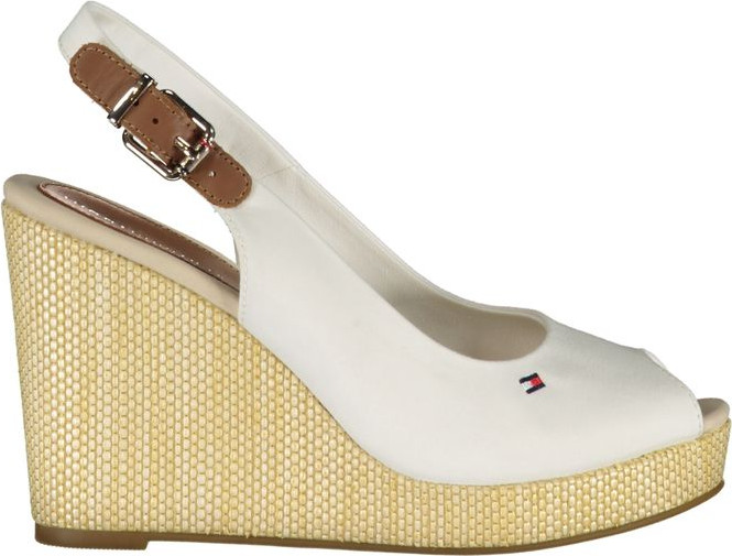 Белые хлопковые сандалии Tommy Hilfiger