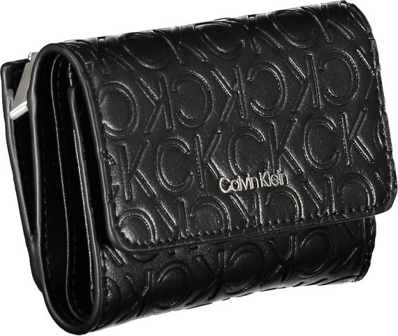 Кошелек Calvin Klein Sleek Black с двумя отделениями