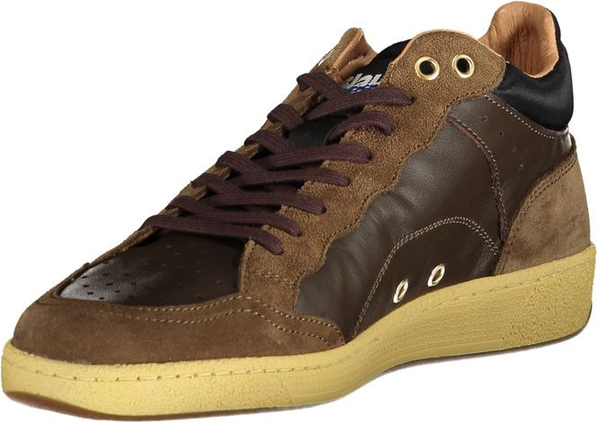 Brown Leather Men Sneaker Blauer