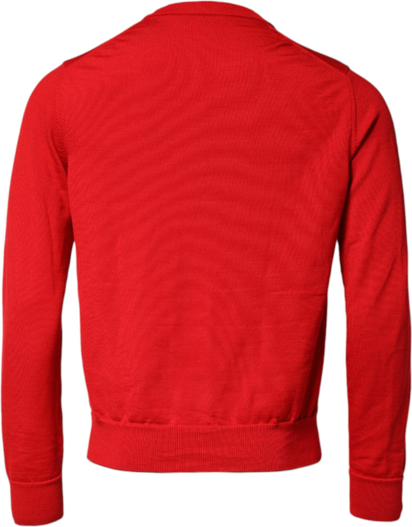 Red Eye Print Crew Neck Pullover Sweater Dolce & Gabbana