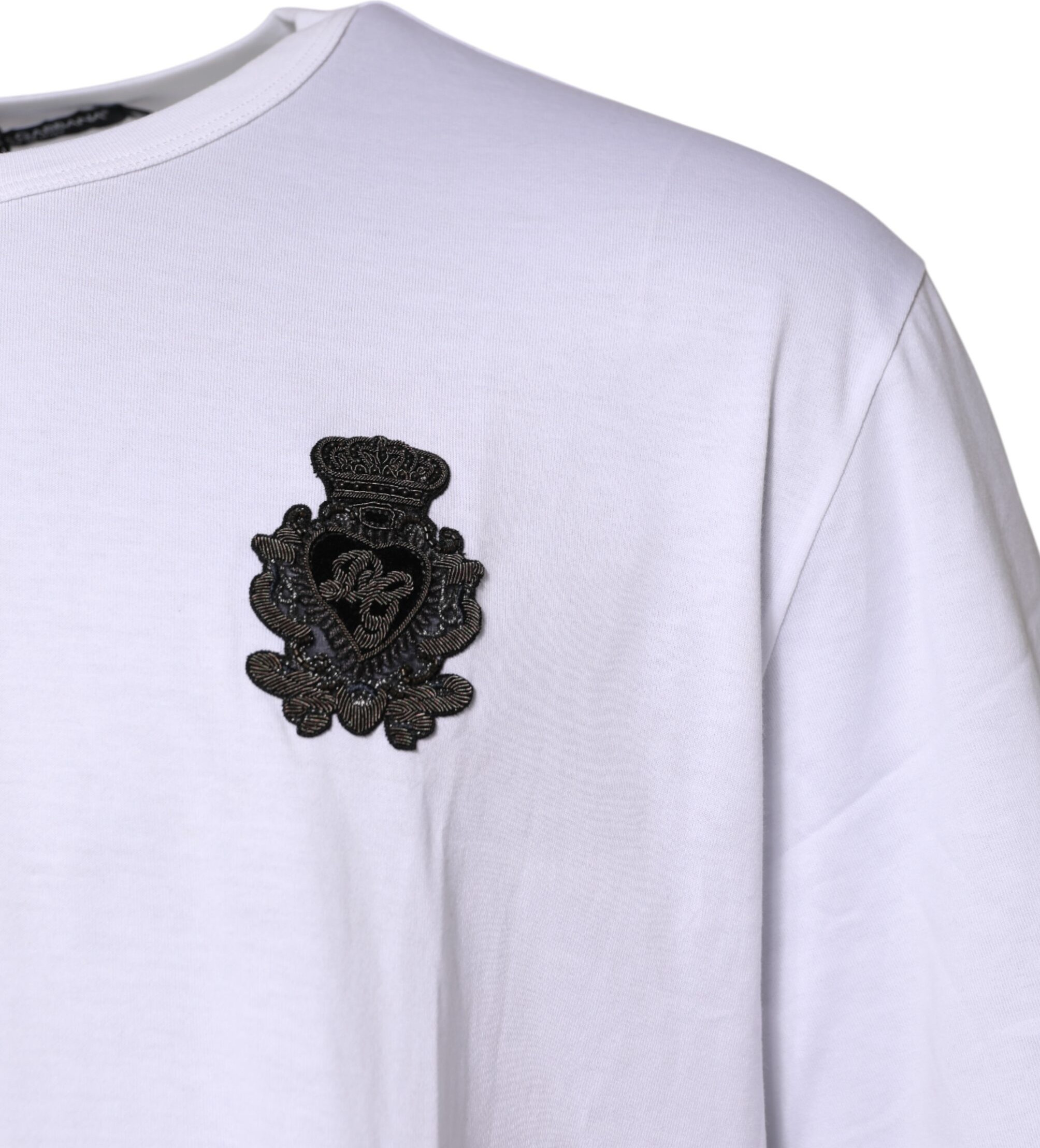 Белая хлопковая футболка Dolce & Gabbana