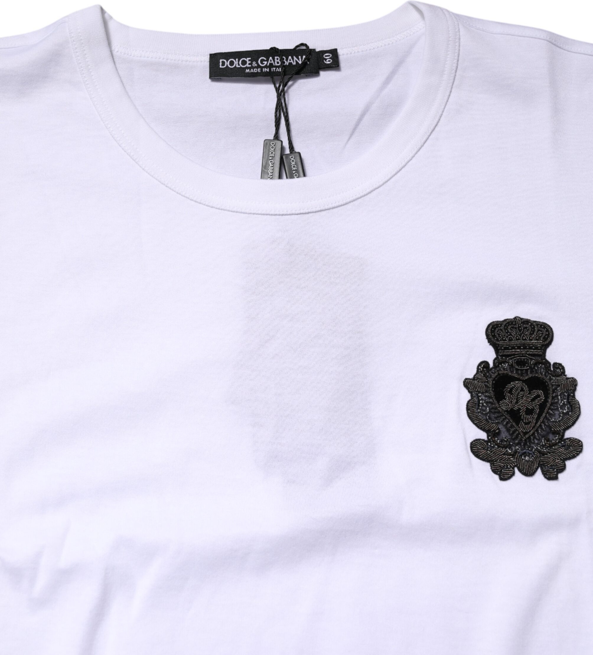 Белая хлопковая футболка Dolce & Gabbana