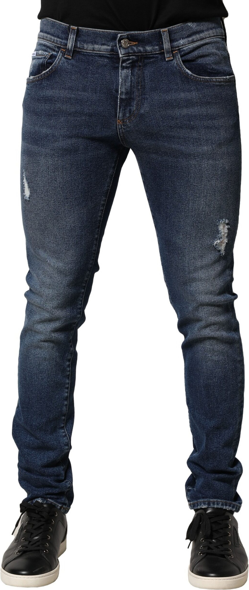 Skinny Cotton Denim Jeans Dolce & Gabbana