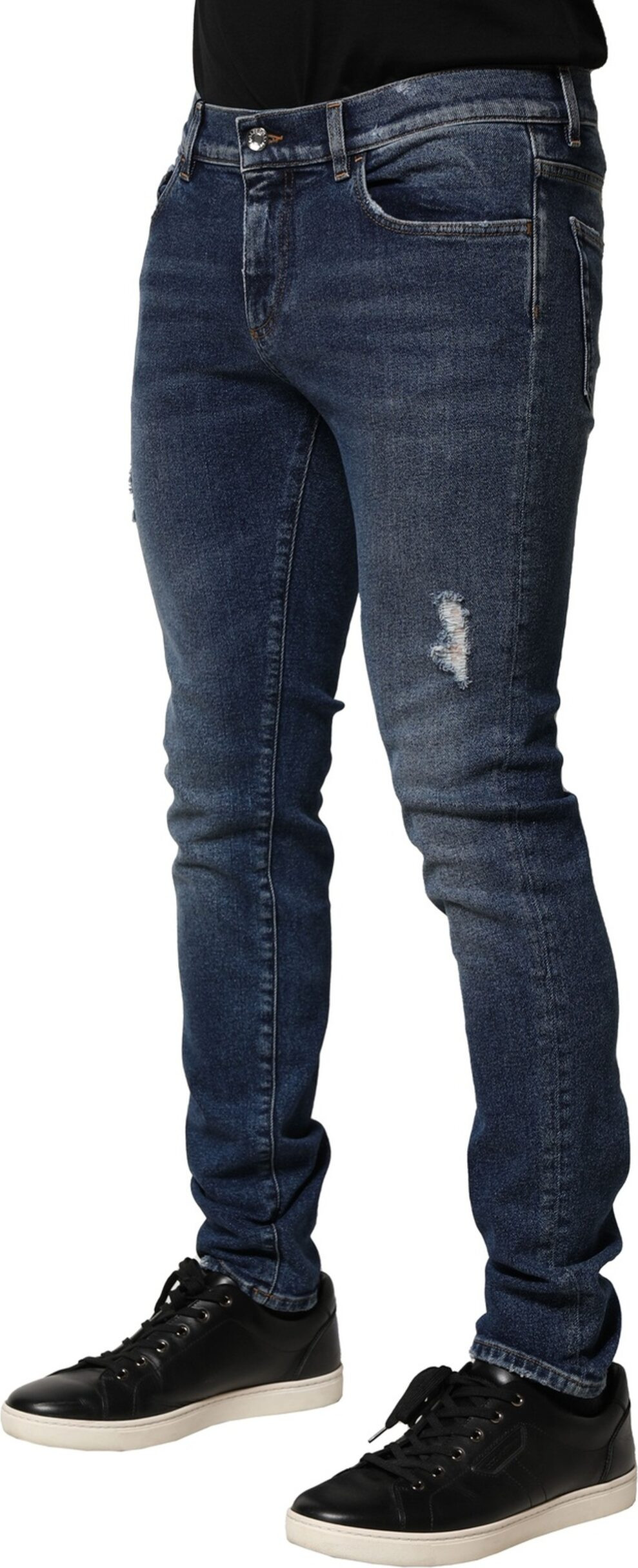 Skinny Cotton Denim Jeans Dolce & Gabbana