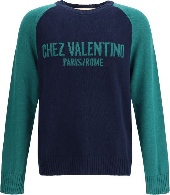 Свитшот Valentino Синий Флис Шерсть