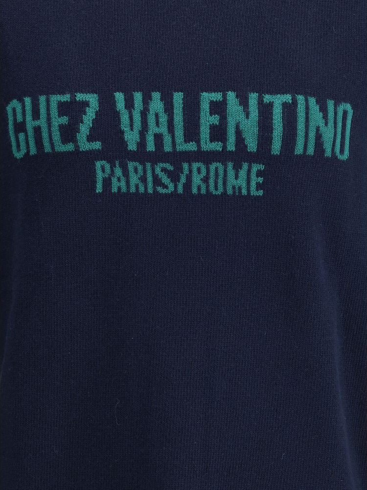 Свитшот Valentino Синий Флис Шерсть