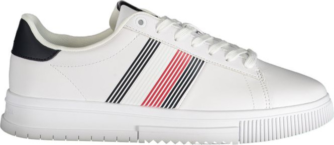 White Polyester Sneaker Tommy Hilfiger