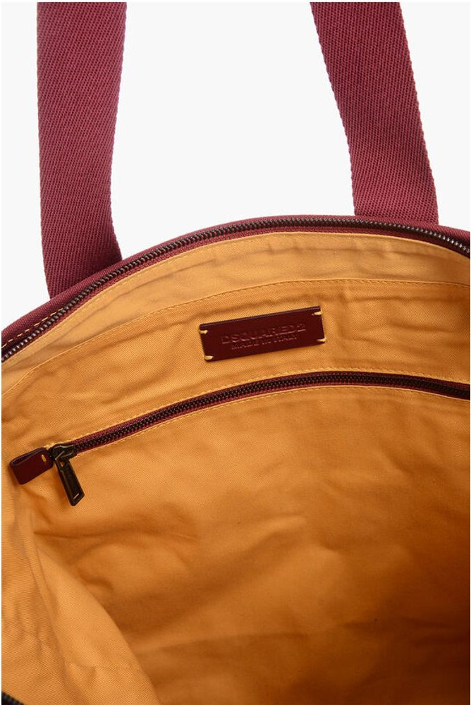 Dsquared2 Kanvas Tote Sumka Zanjirli Yopiladigan