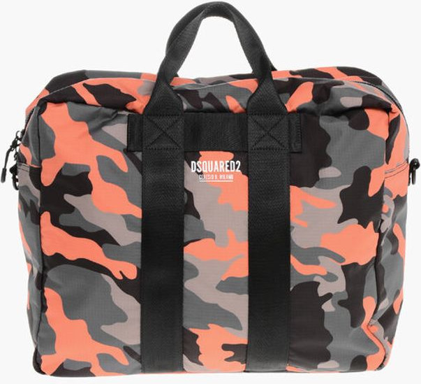 Travel Bag Dsquared2 Nylon CERESIO with Camouflage Motif