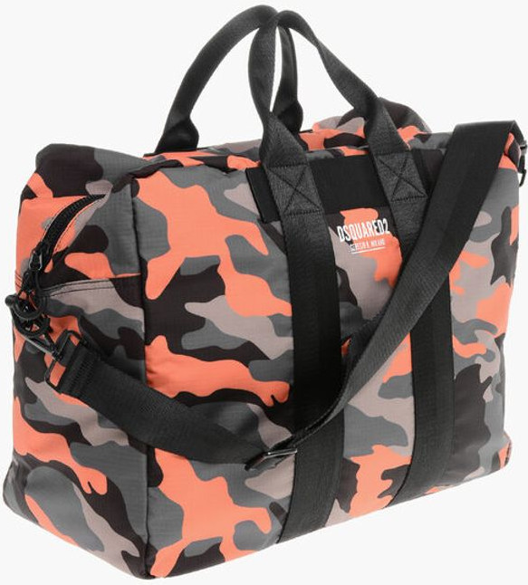 Travel Bag Dsquared2 Nylon CERESIO with Camouflage Motif
