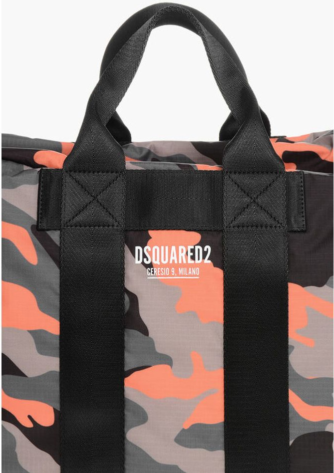 Travel Bag Dsquared2 Nylon CERESIO with Camouflage Motif