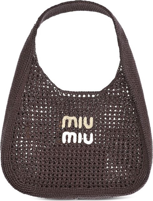 Sumka Miu Miu Rafia Shoulder Bag