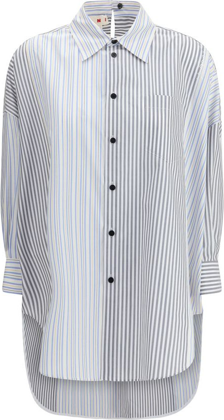 Рубашка Marni Multicolor Cotton Pattern Shirt