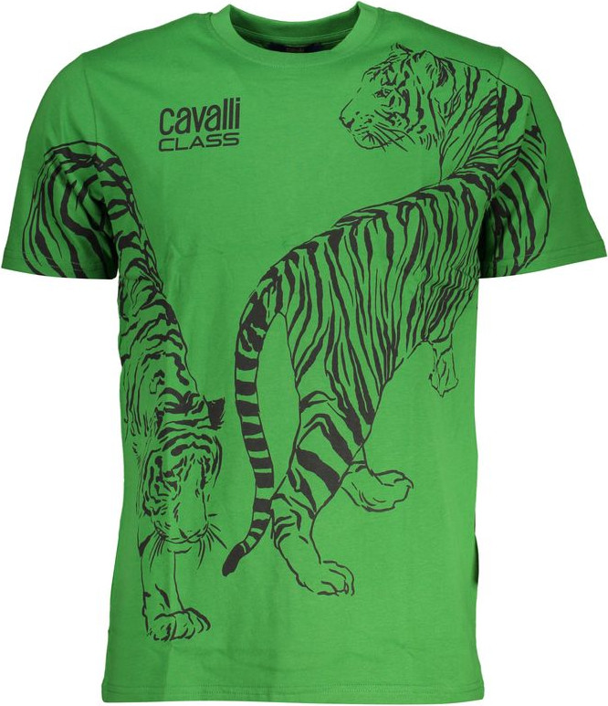 Cavalli Class yashil paxta futbolkasi