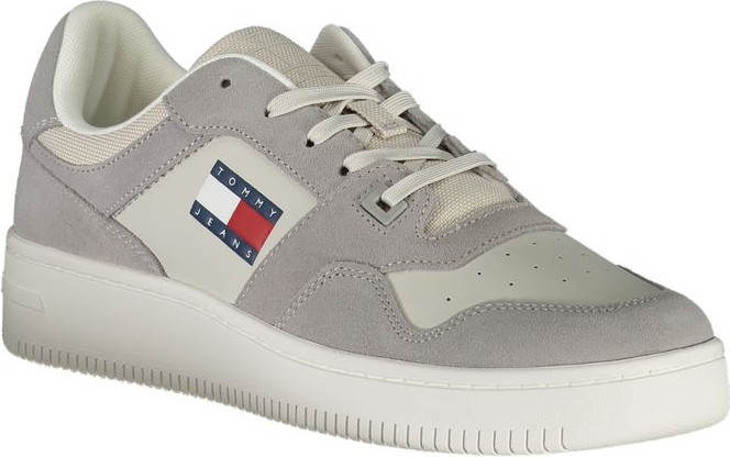 Grigio Pelle Men Sneaker