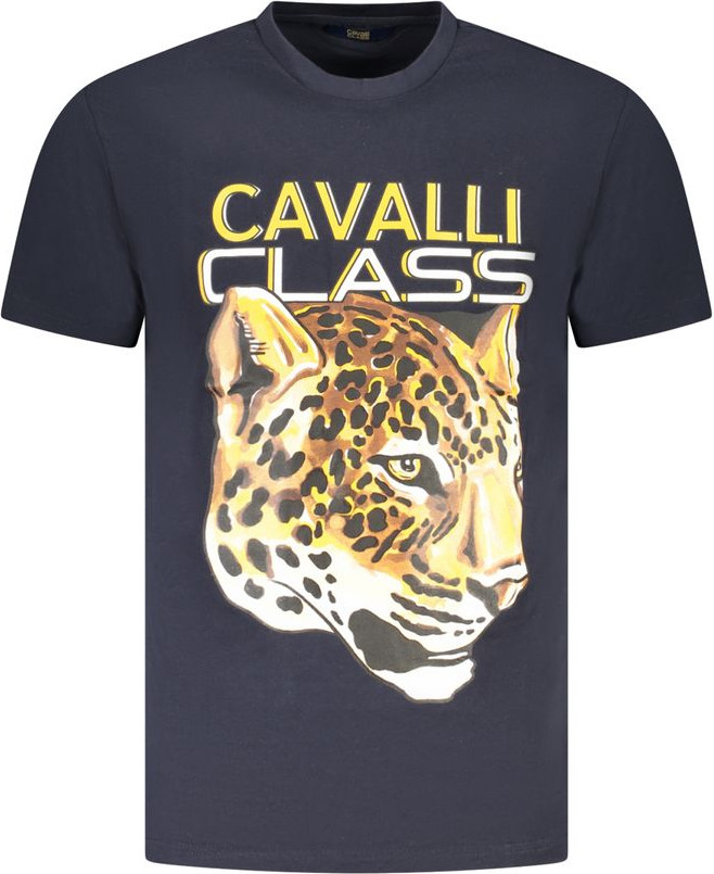 Футболка Cavalli Class Синяя Хлопок