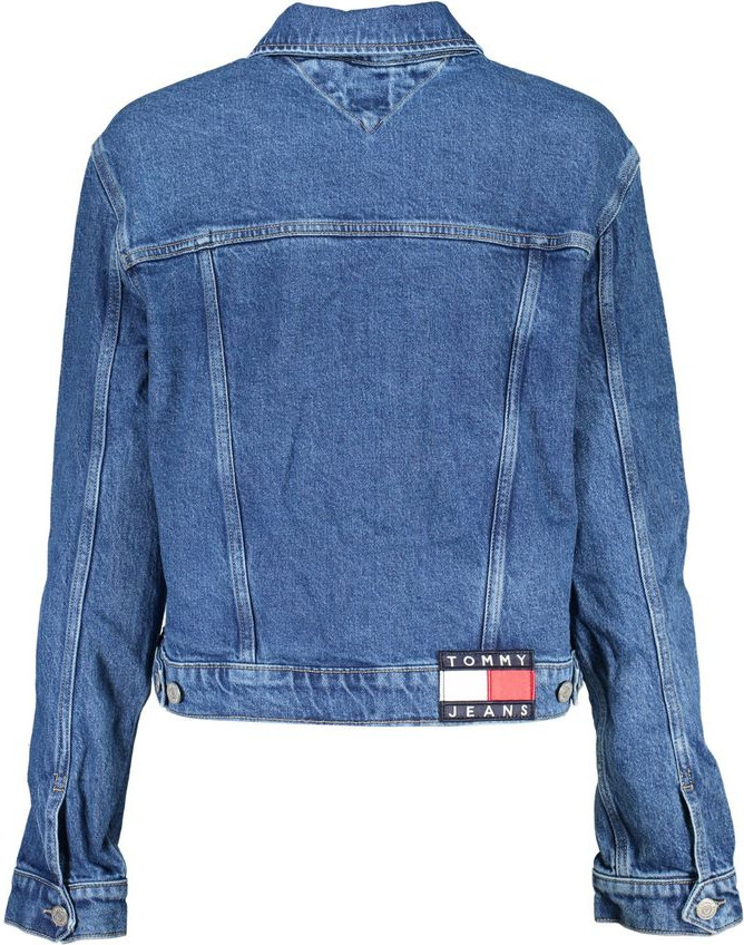 Blue Cotton Women Jacket Tommy Hilfiger