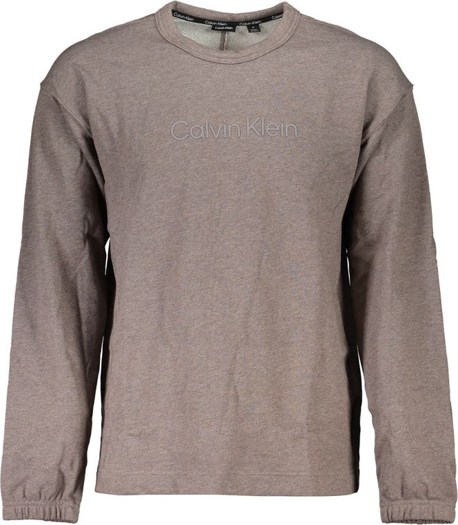 Brown Cotton Men Sweater Calvin Klein