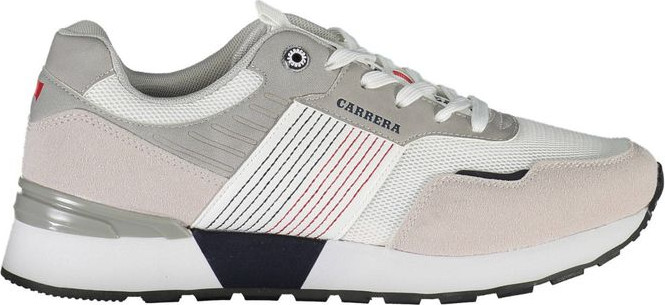 Элегантные белые кроссовки с контрастными деталями Carrera