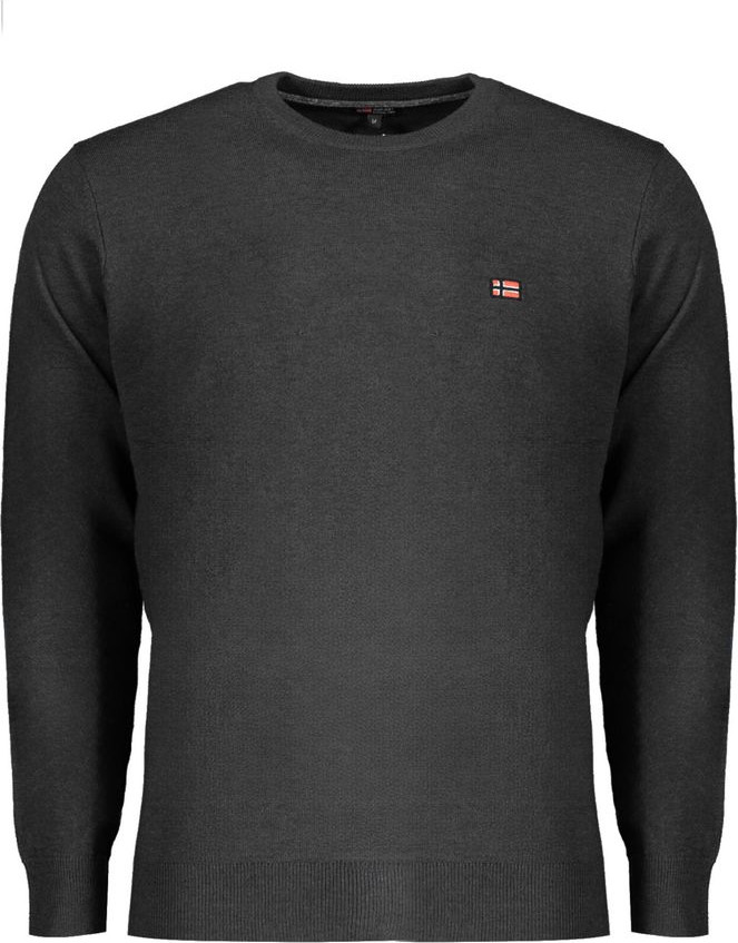 Sweater Geographical Norway Black Wool Men Sweater