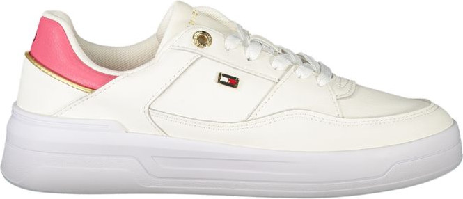 White Polyethylene Women Sneaker