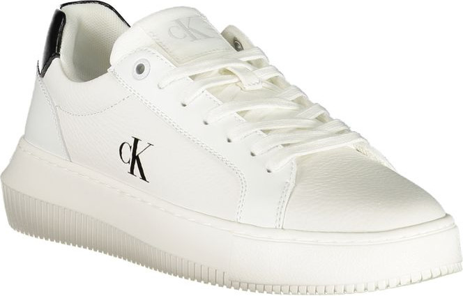 White Leather Women Sneaker Calvin Klein