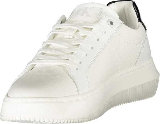 White Leather Women Sneaker Calvin Klein