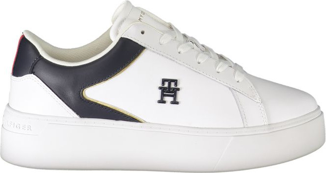 White Polyester Sneaker Tommy Hilfiger